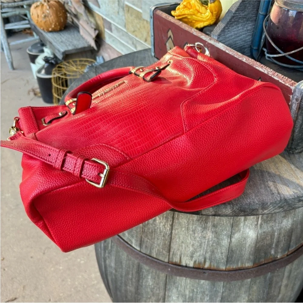 Jones New York Signature‎ Reptile Embossed Vegan Leather Satchel